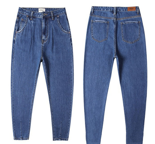 Ladies Loose Casual Denim Trousers