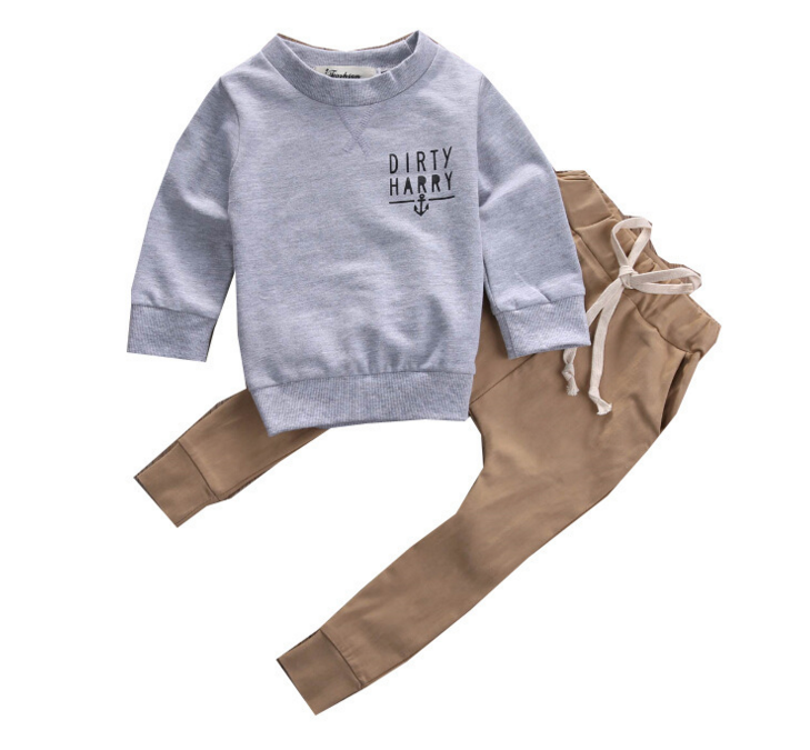 Long Sleeve Crew Top Joggers 2pc Set