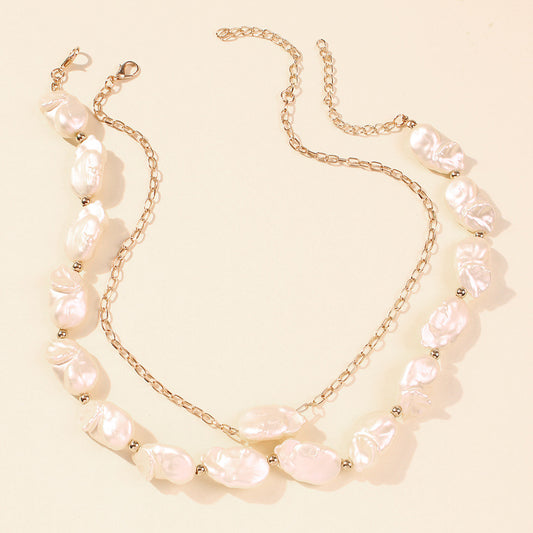 Irregular Pearl Necklace