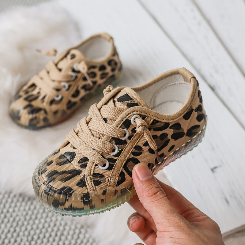Casual Girls Boys Canvas Shoes Printed