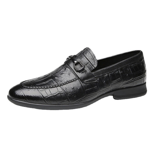Leather One-legged Loafers