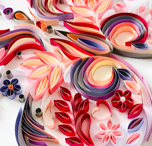 20 Inch Butterfly Quilling Illustration