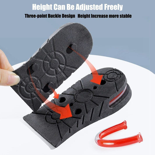 Eight Increase Insole Height Invisible Lift Adjustable Heel Lifting Inserts Shoe Pads Women Men Invisible Height Increase Insoles Heel Lift Taller Shoe Inserts Pad