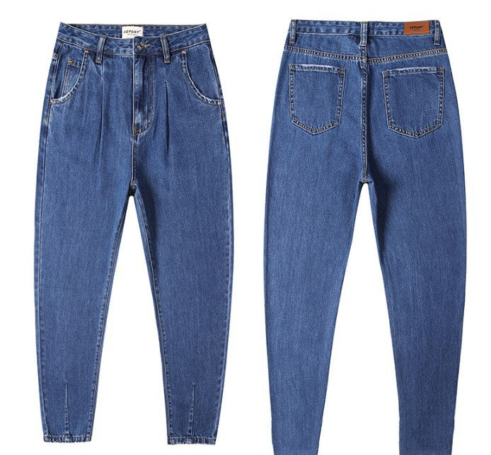 Ladies Loose Casual Denim Trousers