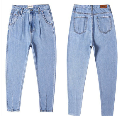 Ladies Loose Casual Denim Trousers