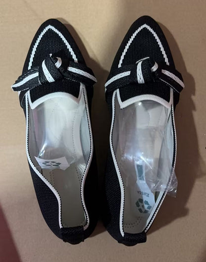 Fashion Pointed Toe Bow Flat Shoes