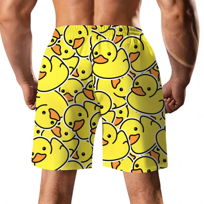 3D Printed Men's Casual Beach Pants