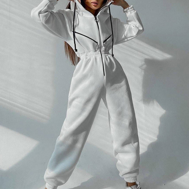 Casual Women Basic Hoodie Two Piece Sets
