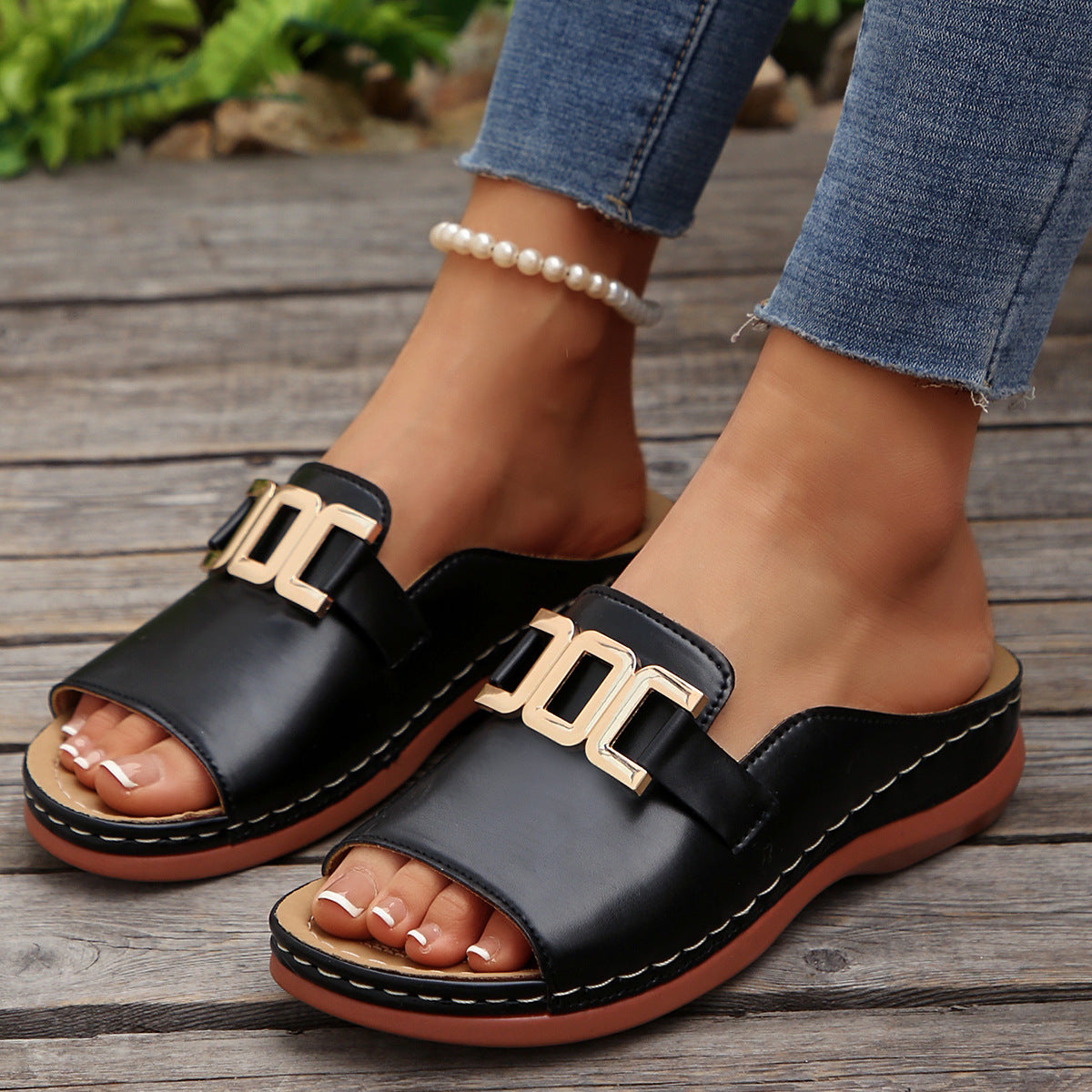 Slippers Outdoor Thick Bottom Roman