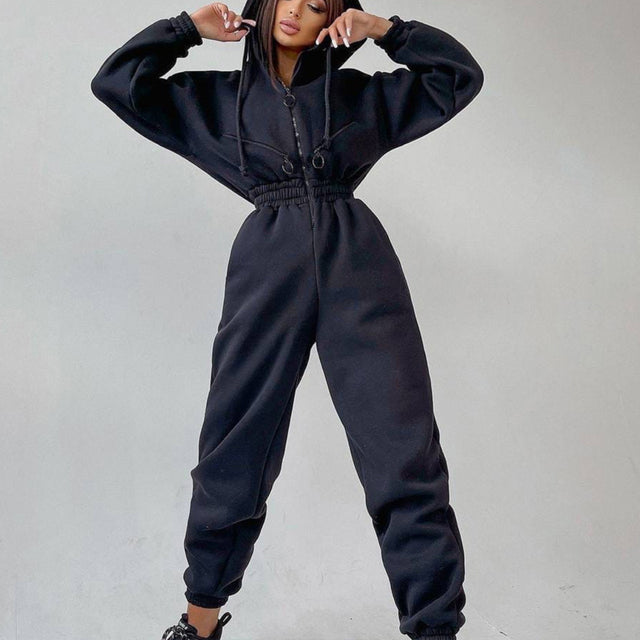 Casual Women Basic Hoodie Two Piece Sets