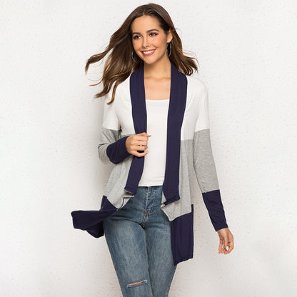 Stitching Long-sleeved Sweater