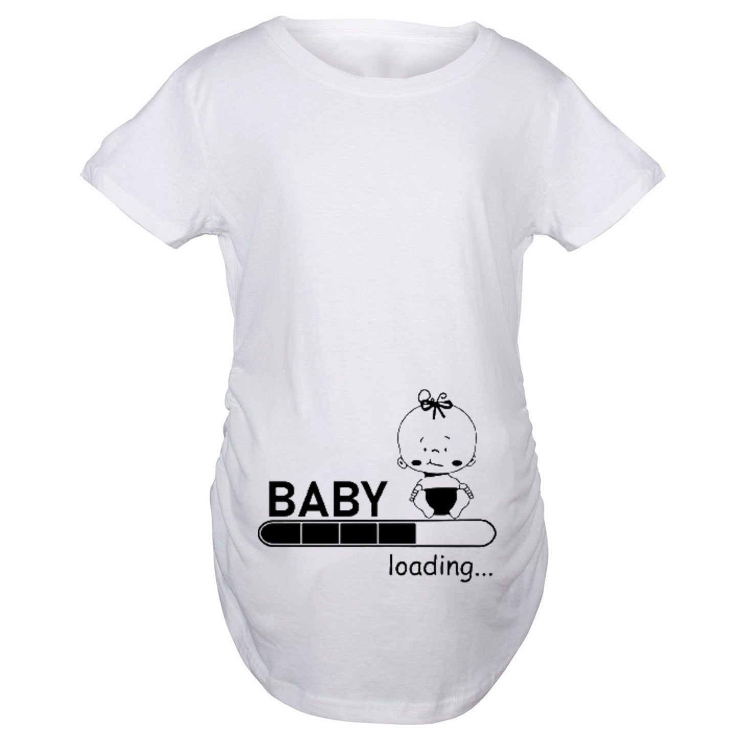 Maternity Fashion Print Short Sleeve