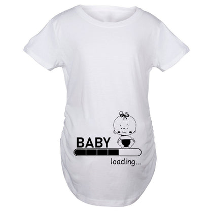 Maternity Fashion Print Short Sleeve