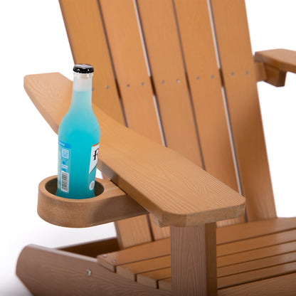 TALE Adirondack Chair Backyard Outdoor Furniture Painted Seating With Cup Holder All-Weather And Fade-Resistant Plastic Wood Ban Amazon - Catch And Ship