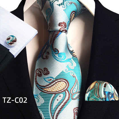 Men's Tie Pocket Towel Cuffs Three Piece Suit