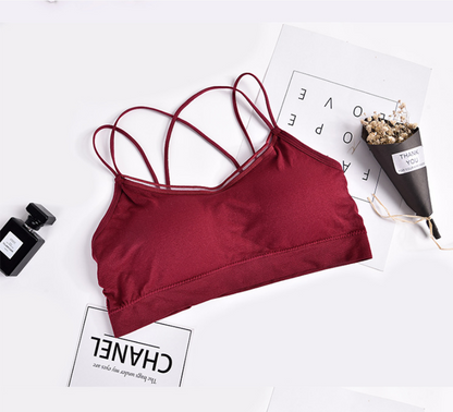 Hollow Cross Sling Beautiful Back Student Underwear