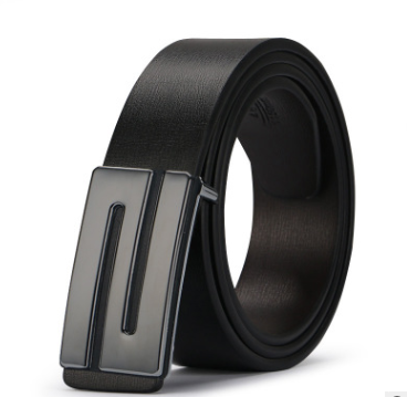 The young man's belt buckle