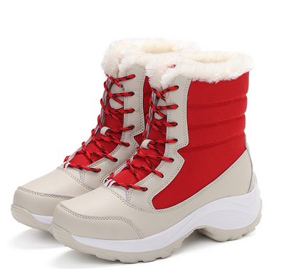 Waterproof Ladies Cotton Shoes Boots