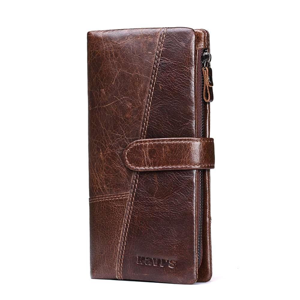 KAVIS Genuine Leather Women Wallet