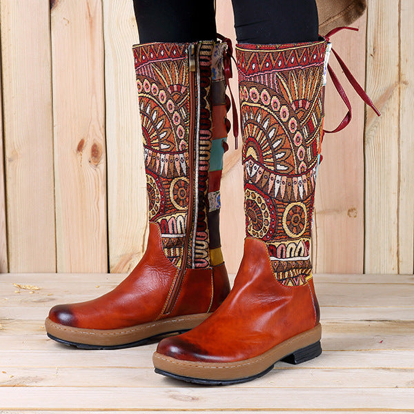Vintage Mid-calf Boots Women