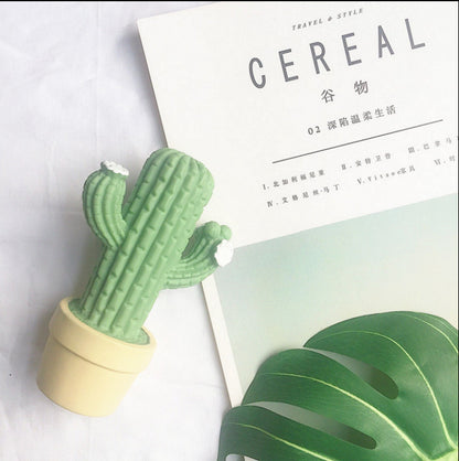 Cactus potted night light