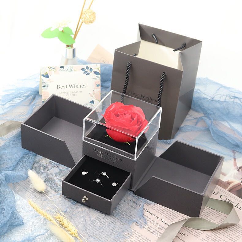 Rose Jewelry Box, Makeup Storage