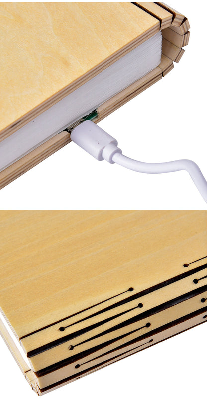 LED Night Light Folding Book Light USB Port