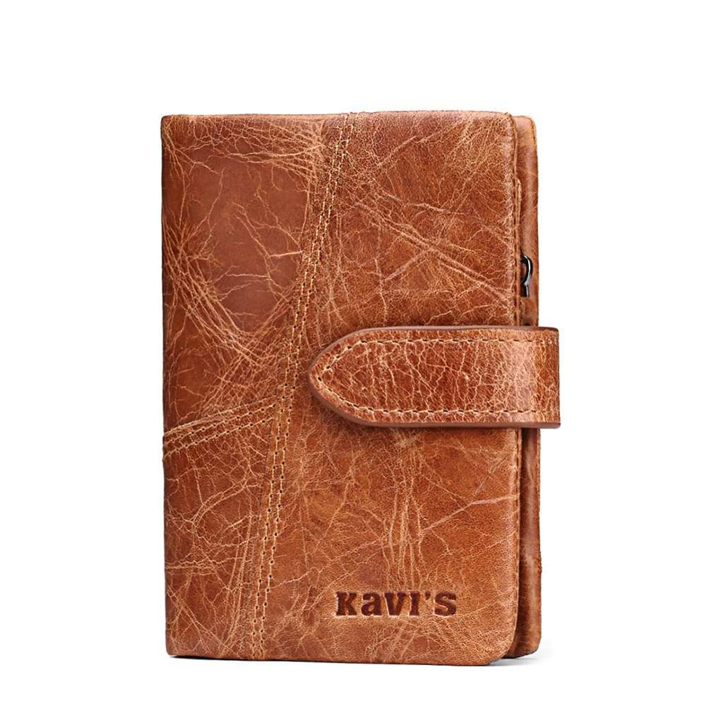 KAVIS Genuine Leather Women Wallet