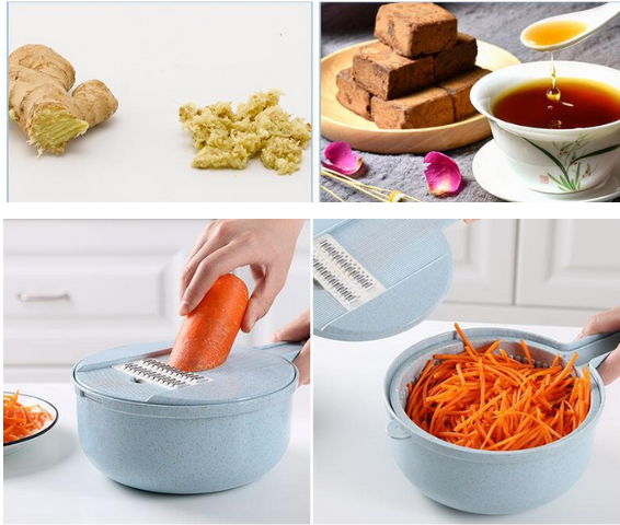 8 In 1 Vegetable Slicer With Strainer Vegetable Cutter