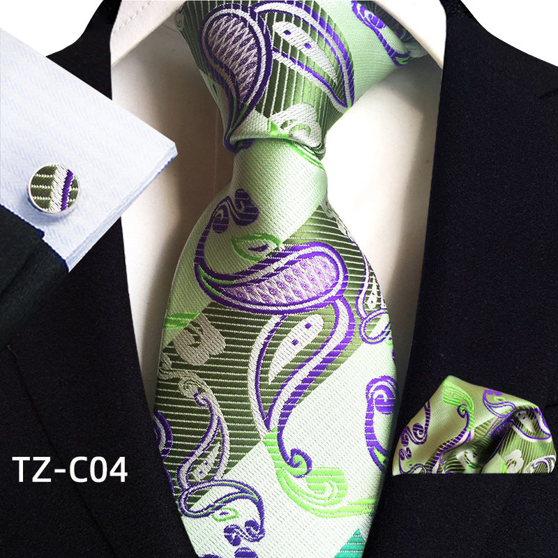 Men's Tie Pocket Towel Cuffs Three Piece Suit