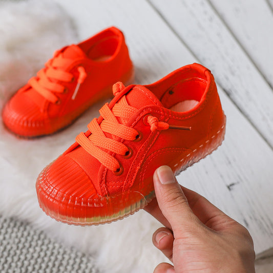 Casual Girls Boys Canvas Shoes Printed