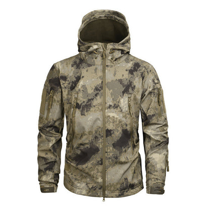 Male Digital Camouflage Fleece Female Waterproof And Breathable Mountaineering Suit