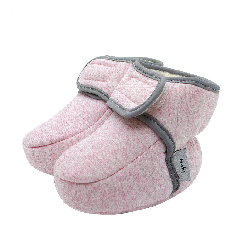 Velcro with Soft Soles for Baby Does Not Come Off Cotton Shoes