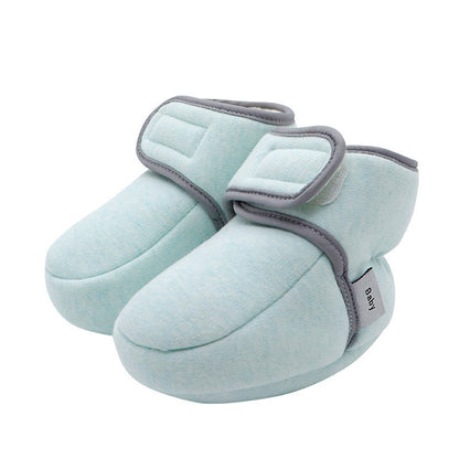 Velcro with Soft Soles for Baby Does Not Come Off Cotton Shoes