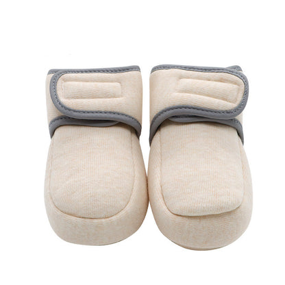 Velcro with Soft Soles for Baby Does Not Come Off Cotton Shoes