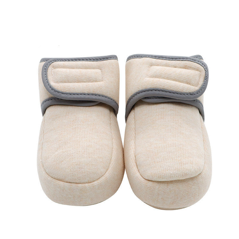 Velcro with Soft Soles for Baby Does Not Come Off Cotton Shoes