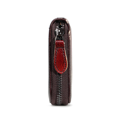 Long Handmade Leather Women's Wallet