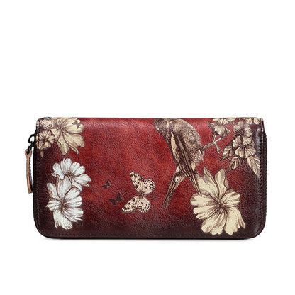 Long Handmade Leather Women's Wallet