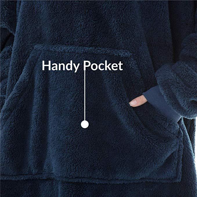 Hoodie Sweatshirt Double-Sided Fleece
