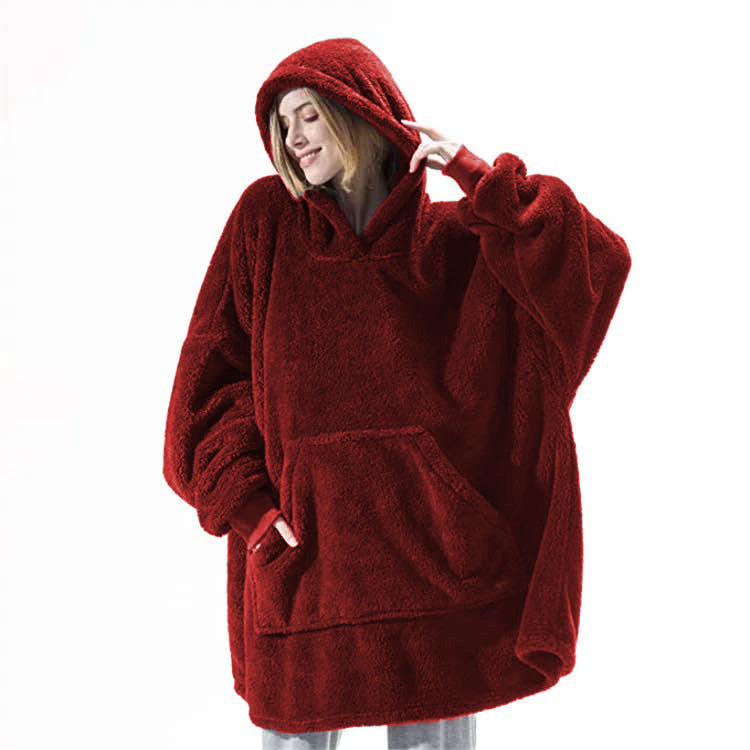 Hoodie Sweatshirt Double-Sided Fleece