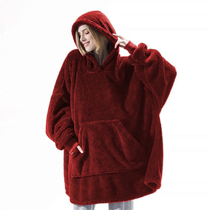 Hoodie Sweatshirt Double-Sided Fleece