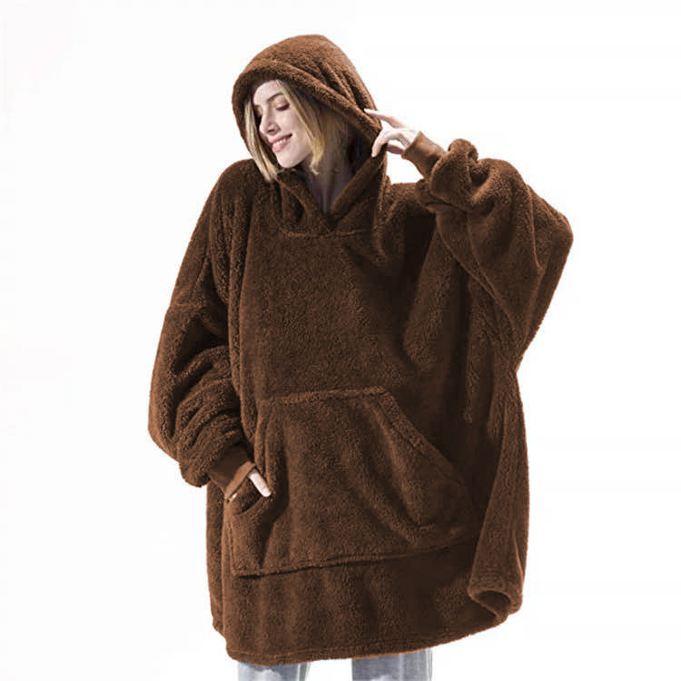 Hoodie Sweatshirt Double-Sided Fleece