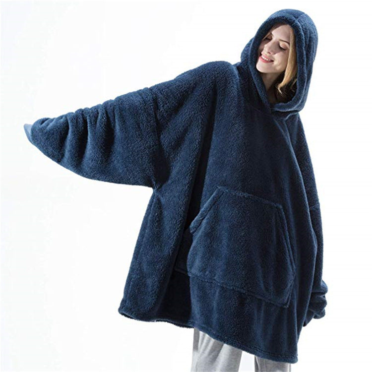 Hoodie Sweatshirt Double-Sided Fleece