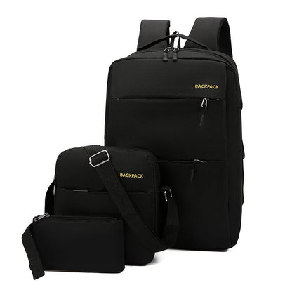 New Casual Backpack Three-piece Outdoor