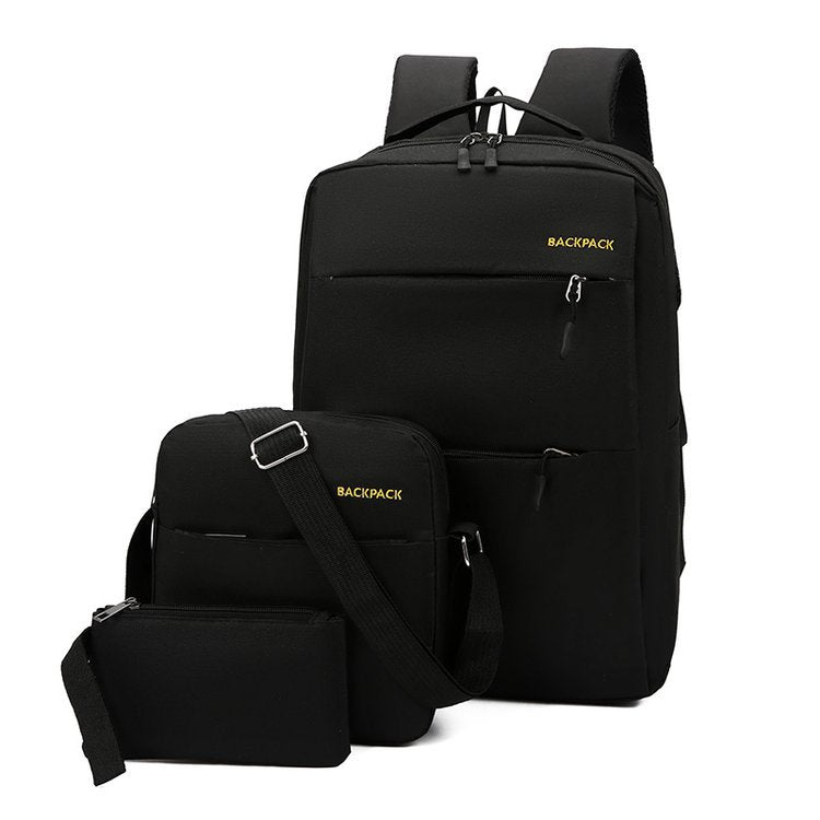 New Casual Backpack Three-piece Outdoor