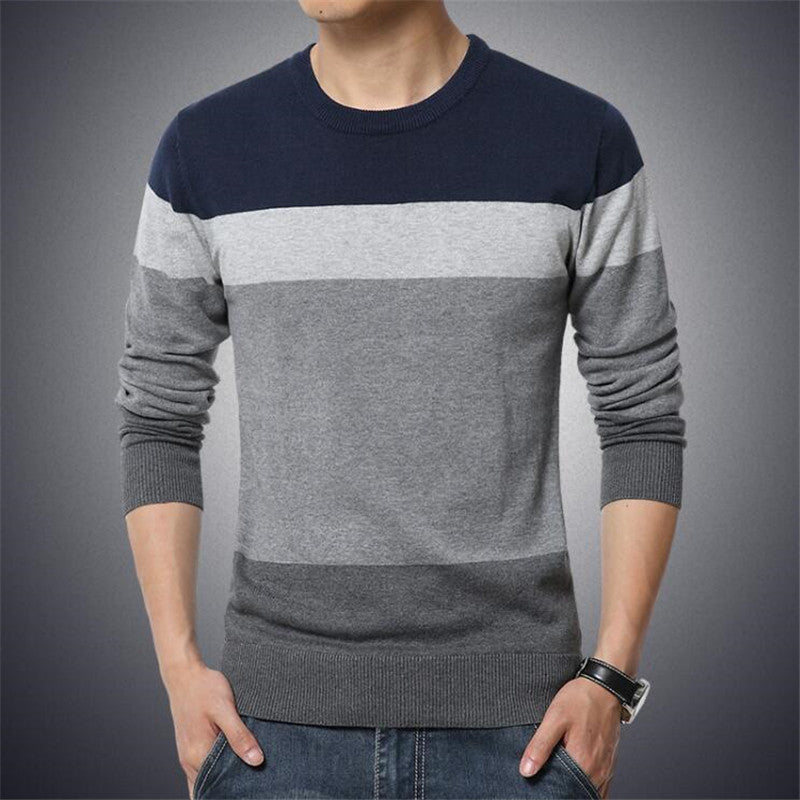 Winter Men's Round Neck Thicken Sweater