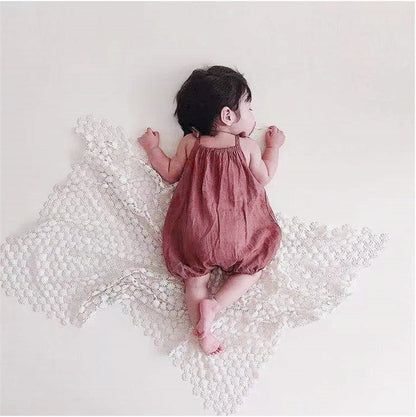 Sling Baby Romper Girl Lace Korean Style Sling Jumpsuit