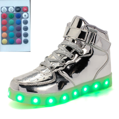 High-top LED Luminous Shoes Remote Control
