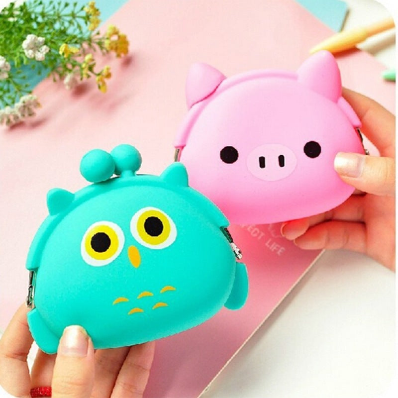 Lovely Girls Silicone coin bags