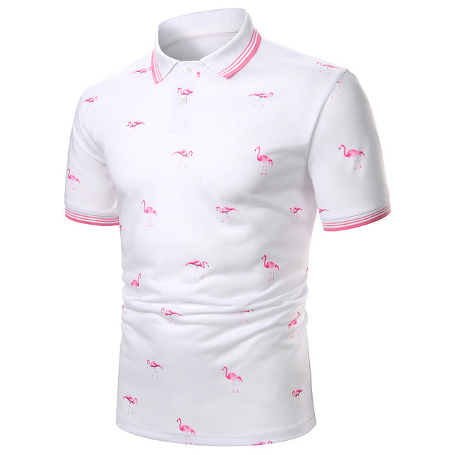 Stitching Webbing Men's Short Sleeve